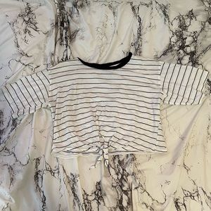 Cropped Stripped Tee